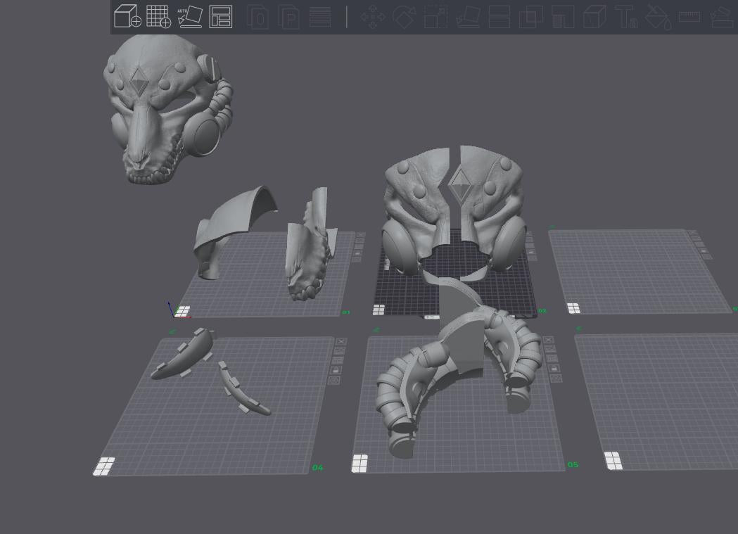 40K Space wolves priest cosplay helmet