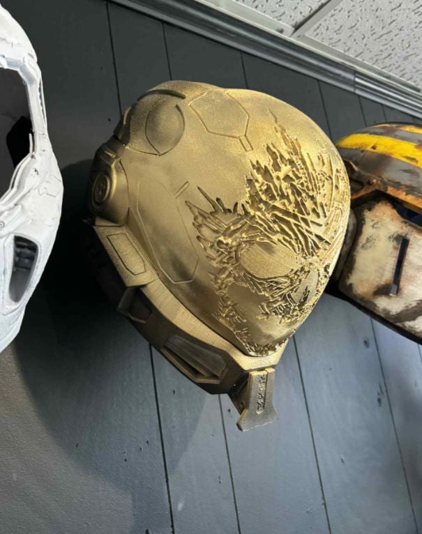 Halo Reach Emile Helmet: Wearable Spartan Armor, 3D Printed Prop