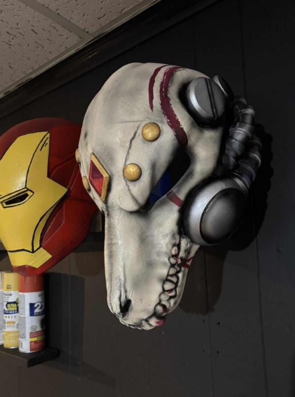 40K Space wolves priest cosplay helmet